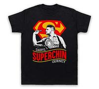 My Icon Art & Clothing Daryl Gurney Superchin Darts Tribute Northern Irish Player Mens T-Shirt, Black, 2XL