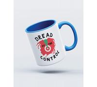 My Icon Art & Clothing Dread At The Control Regga Mug, White & Light Blue