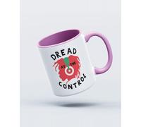 My Icon Art & Clothing Dread At The Control Regga Mug, White & Light Pink