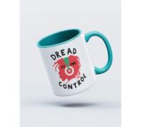 My Icon Art & Clothing Dread At The Control Regga Mug, White & Turquoise