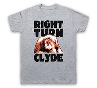My Icon Art & Clothing Every Which Loose Right Turn Clyde Orangutan Mens T-Shirt, Light Grey, XL