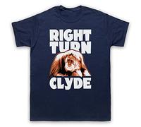 My Icon Art & Clothing Every Which Loose Right Turn Clyde Orangutan Mens T-Shirt, Navy Blue, Medium
