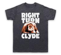 My Icon Art & Clothing Every Which Loose Right Turn Clyde Orangutan Mens T-Shirt, Vintage Slate, Large