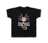 My Icon Art & Clothing Facehugger Free Hugs Space Sci Fi Kids T-Shirt | Space Sci Fi Alien Horror Film, Unisex Kids Cotton T-Shirt