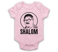 My Icon Art & Clothing Friday Night Jim Shalom Baby Grow, Light Pink, 0-3 Months