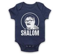 My Icon Art & Clothing Friday Night Jim Shalom Baby Grow, Navy Blue, 6-12 Months