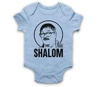 My Icon Art & Clothing Friday Night Jim Shalom Baby Grow, Sky Blue, 0-3 Months