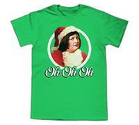 My Icon Art & Clothing Gavin Stacey Ness Nessa Santa Oh Oh Oh Christmas Xmas Mens T-Shirt, Green, Large