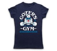 My Icon Art & Clothing Ghost Gozer's Gym Get Puft Stay Puft Bust Comedy Film Womens T-Shirt, Navy Blue, XL
