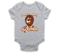 My Icon Art & Clothing Hangover Alan One Man Wolfpack Comedy Film Baby Grow, Light Grey, 0-3 Months