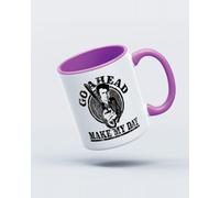 My Icon Art & Clothing Harry Go Ahead Make My Day Mug, White & Lilac