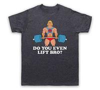 My Icon Art & Clothing He-Man Do You Even Lift Bro? Gym Parody Bodybuilding Workout Mens T-Shirt, Vintage Slate, XL