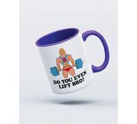My Icon Art & Clothing He-Man Do You Even Lift Bro? Mug, White & Purple