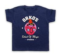 My Icon Art & Clothing He-Man Orko's School of Magic Eternia Parody Cartoon TV Trollan Kids T-Shirt, Navy Blue, 3-4 Years