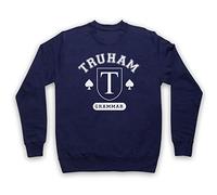 My Icon Art & Clothing Heartstop Truham Grammar School LGBTQ Adults Sweatshirt, Navy Blue, Small