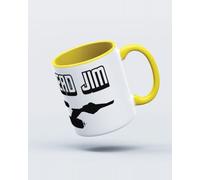My Icon Art & Clothing He's Dead Jim Trek Space Retro Mug, White & Yellow