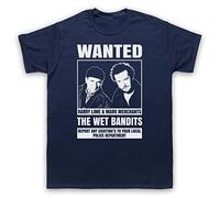 My Icon Art & Clothing Home The Wet Bandits Al Wanted Poster Mens T-Shirt, Navy Blue, 2XL