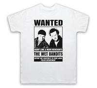 My Icon Art & Clothing Home The Wet Bandits Al Wanted Poster Mens T-Shirt, White, Large