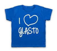 My Icon Art & Clothing I Love Glasto Glastonbury Kids T-Shirt, Royal Blue, 9-11 Years
