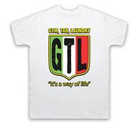 My Icon Art & Clothing Jersey GTL Gym Tan Laundry Reality TV Mens T-Shirt, White, Large