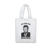 My Icon Art & Clothing JFK Ich Bin EIN Berliner Tote Bag | Cotton Shopping Shoulder Bag