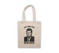 My Icon Art & Clothing JFK Ich Bin EIN Berliner Tote Bag | Cotton Shopping Shoulder Bag