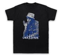 My Icon Art & Clothing Kerouac Beat Generation Jack On The Road 3 Mens T-Shirt, Black, Large