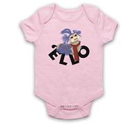 My Icon Art & Clothing Laby The Worm 'Ello Fantasy Film Baby Grow, Light Pink, 6-12 Months