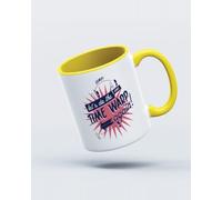 My Icon Art & Clothing Let's Do The Time Warp Again Mug, White & Yellow