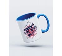 My Icon Art & Clothing Let's Do The Time Warp Mug, White & Light Blue