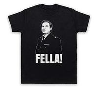 My Icon Art & Clothing Line of Police TV Ted Hastings Fella! Crime Drama Mens T-Shirt, Black, 2XL