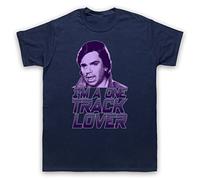 My Icon Art & Clothing Marenghi Darkplace One Track Lover Todd Rivers Comedy TV Mens T-Shirt, Navy Blue, Medium