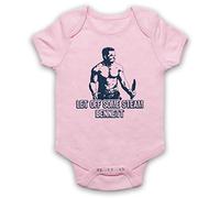 My Icon Art & Clothing Matrix Let Off Some Steam Bennett Arnie Baby Grow | Steam Bennett Arnie Action Commando, Unisex Baby Short Sleeve Bodysuit