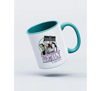 My Icon Art & Clothing Munsters Family is Everything Mug, White & Cobalt