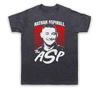 My Icon Art & Clothing Nathan Aspinall The Asp Darts Tribute English Player Mens T-Shirt, Vintage Slate, 2XL