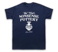 My Icon Art & Clothing Neil Hunt's Nonsense Pottery Inspired by Mortimer Athletico Mince Funny Mens T-Shirt, Navy Blue, Large