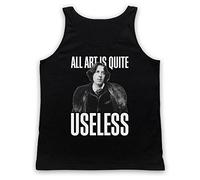 My Icon Art & Clothing Oscar Wilde All Art is Quite Useless Tank Top Vest, Black, Medium