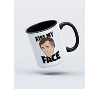 My Icon Art & Clothing Partridge Kiss My Face Coogan Mug, White & Black