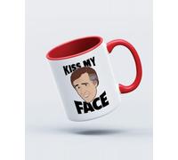 My Icon Art & Clothing Partridge Kiss My Face Coogan Mug, White & Red