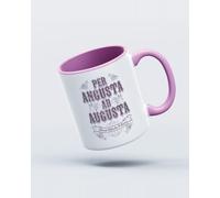 My Icon Art & Clothing Per Angusta Ad Augusta Mug, White & Light Pink