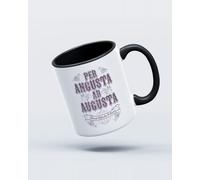 My Icon Art & Clothing Per Angusta Ad Augusta Through Mug, White & Black