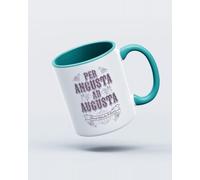 My Icon Art & Clothing Per Angusta Ad Augusta Through Mug, White & Cobalt