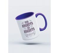 My Icon Art & Clothing Per Angusta Ad Augusta Through Mug, White & Purple