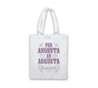 My Icon Art & Clothing Per Angusta Ad Augusta Through Tote Bag | Difficulties to Honors, Cotton Shopping Shoulder Bag