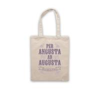 My Icon Art & Clothing Per Angusta Ad Augusta Through Tote Bag | Difficulties to Honors, Cotton Shopping Shoulder Bag