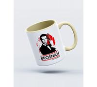 My Icon Art & Clothing Pierce Brosnan The Best Bond Mug, White & Beige