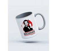 My Icon Art & Clothing Pierce Brosnan The Best Bond Mug, White & Grey