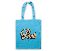 My Icon Art & Clothing Posh Bitch Hipster Tote Bag, Sky Blue