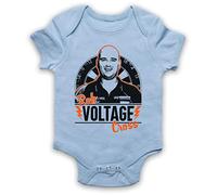 My Icon Art & Clothing Rob Cross Voltage Darts Tribute English Champion Player Baby Grow, Sky Blue, 6-12 Months