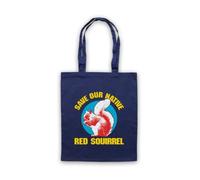 My Icon Art & Clothing Save The Red Squirrel Protest Slogan Tote Bag | Slogan, Cotton Shopping Shoulder Bag